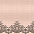 Vector Lace Ribbon Seamless Pattern. Royalty Free Stock Photo